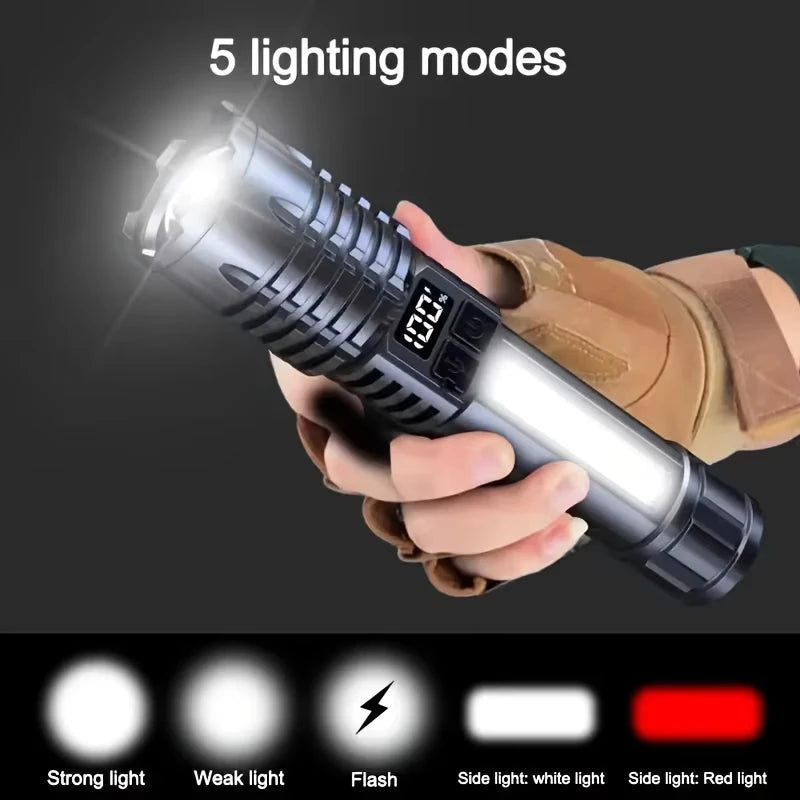 Lumen High Power Rechargeable LED Flashlight BrightWay 10,000